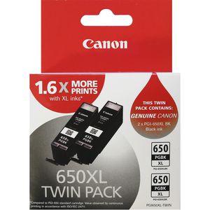 Canon PGI650XL Ink Cartridges Black 2 Pack