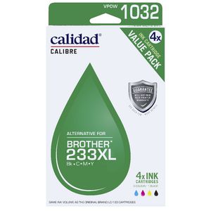 Calidad Alternative Brother 233 Ink 4 Pack