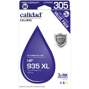 Calidad Alternate HP 935XL Tri Colour Ink Cartridge 3 Pack
