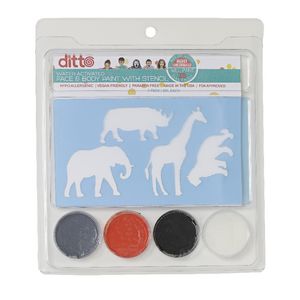 Princeton Face Paint Stencil Kit Zoo