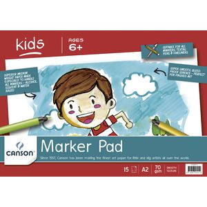 Canson A2 Kids Marker Pad 70gsm 15 Sheets