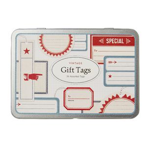 Cavallini Gift Tags Vintage 36 Pack