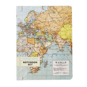 Cavallini Notebook World Maps 2 Pack