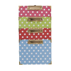 A5 Clipboard Assorted Colours with Spots and Stripes