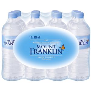 Mount Franklin Water 600mL 12 Pack
