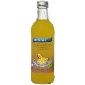 Deep Spring Mineral Water Orange Passionfruit 300mL 24 Pack