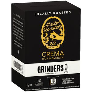Grinders Crema Capsules 5.2g 10 Pack
