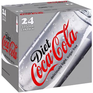 Diet Coca-Cola Cans 375mL 24 Pack