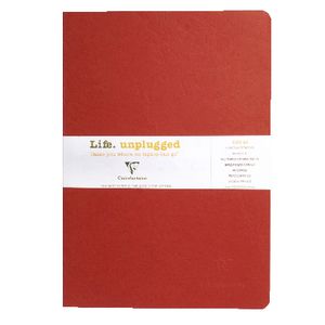 Clairefontaine Essentials A4 Lined Notebook Red 2 Pack