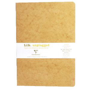 Clairefontaine Essentials A4 Lined Notebook Tobacco 2 Pack