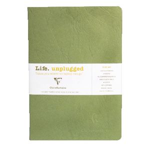 Clairefontaine Essentials A5 Lined Notebook Green 2 Pack