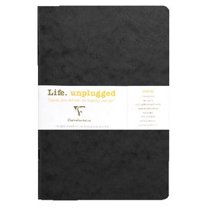 Clairefontaine A5 Plain Notebook Black 2 Pack