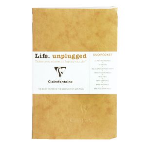 Clairefontaine Duo Pocket Lined Notebook Tobacco 2 Pack