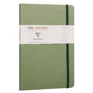 Clairefontaine A5 Lined Roadbook Green