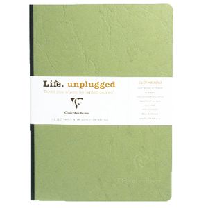 Clairefontaine Essentials A5 Plain Notebook Green