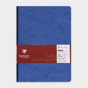 Clairefontaine A5 Clothbound Ruled Notebook Blue