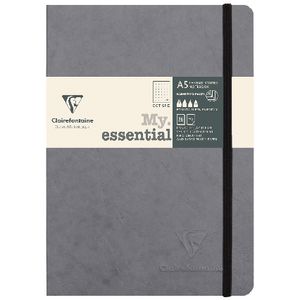 Clairefontaine A5 Age Bag Notebook Dot Grid Grey