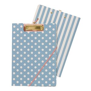 Clipfolder A4 Spot and Stripe Aqua