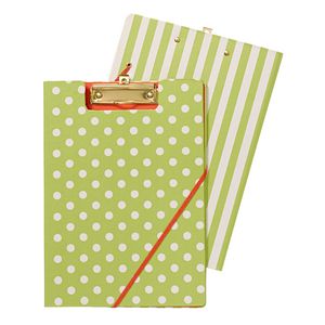 Clipfolder A4 Spot and Stripe Lime