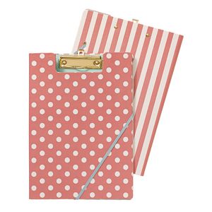 Clipfolder A4 Spot and Stripe Pink