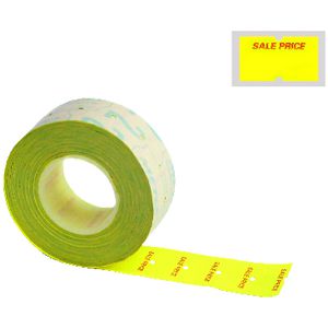 Meto Primark Labelling Gun Permanent Labels Yellow 5 Pack