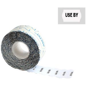 Meto 1 Line Use By Date Labels Permanent White 5 Pack