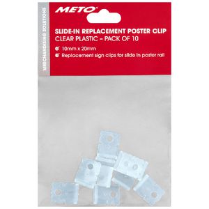 Meto Replacement Slide In Hangers 10 Pack