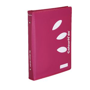 ColourHide My Zipper Binder A4 2 D-Ring 25mm Pink