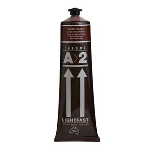 Chroma A2 Lightfast Students Acrylic 120mL Burnt Sienna
