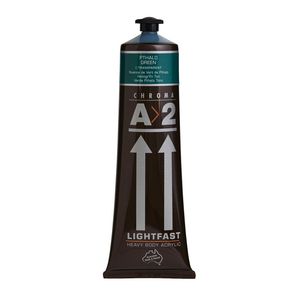 Chroma A2 Lightfast Students Acrylic 120mL Phthalo Green