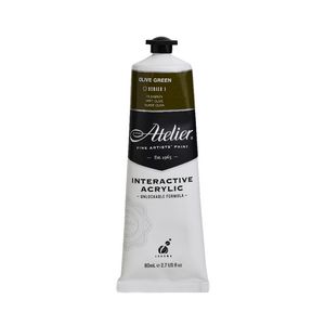 Atelier Interactive Artist Acrylic 80mL Olive Green S1
