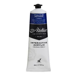 Atelier Interactive Artist Acrylic 80mL Pthalo Blue Red S2