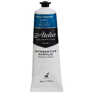 Atelier Interactive Artist Acrylic 80mL Phthalo Turquoise S2