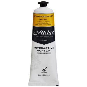 Atelier Interactive Artist Acrylic 80mL Aryl Yellow Deep S3