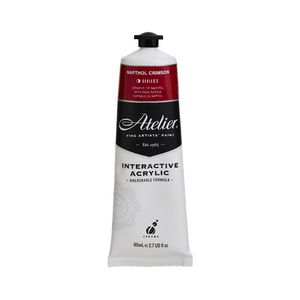 Atelier Interactive Artist Acrylic 80mL Napthol Crimson S3