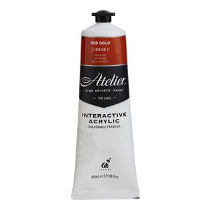 Atelier Interactive Artist Acrylic 80mL Red Gold S3