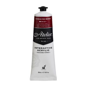 Atelier Interactive Artist Acrylic 80mL Cadmium Red Medium S4
