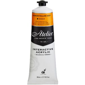 Atelier Interactive Artist Acrylic 80mL Cad Yellow Deep S4