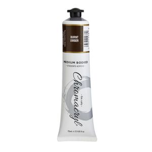 Chromacryl Student Acrylic Paint 75mL Burnt Umber
