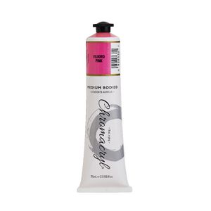 Chroma Student Acrylic Paint 75mL Fluoro Pink