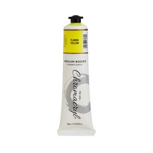 Chroma Student Acrylic Paint 75mL Fluoro Yellow
