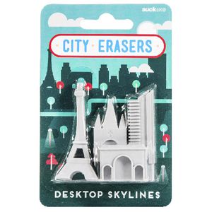 Suck UK City Erasers Paris 4 Pack