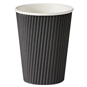 Keji Double Wall Paper Cups 340mL Black 500 Pack