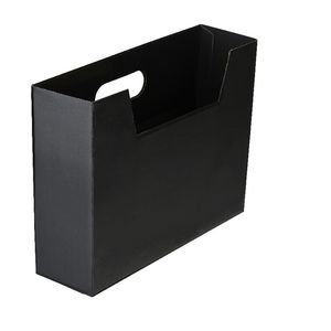Collapsible Cardboard Document Holder Black