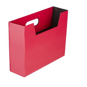 Collapsible Cardboard Document Holder Pink