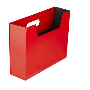 Collapsible Cardboard Document Holder Red