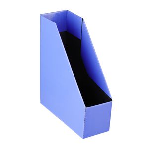 Collapsible Cardboard Magazine File Purple