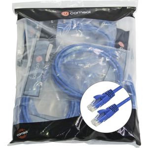 Comsol RJ45 Cat 5e Patch Cable 1m Blue 12 Pack