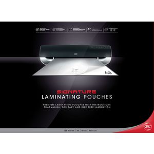 GBC Laminating Pouch A3 125 Micron Gloss 25 Pack