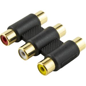 Comsol 3 RCA Female to 3 RCA Female Adaptor